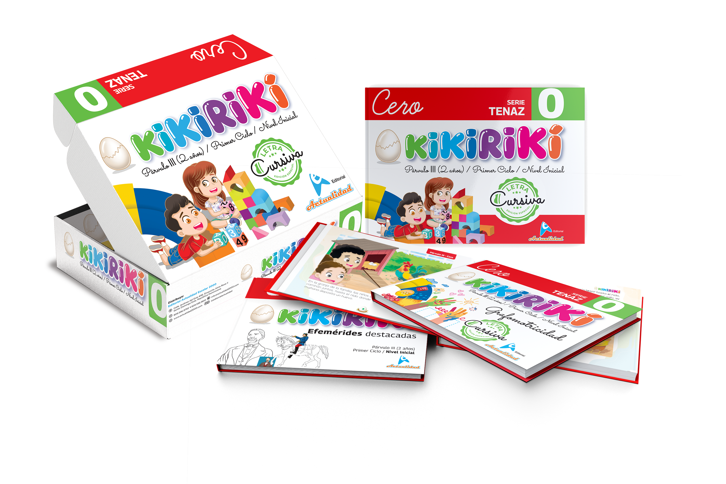 Mockup caja cursiva Kikiriki 0